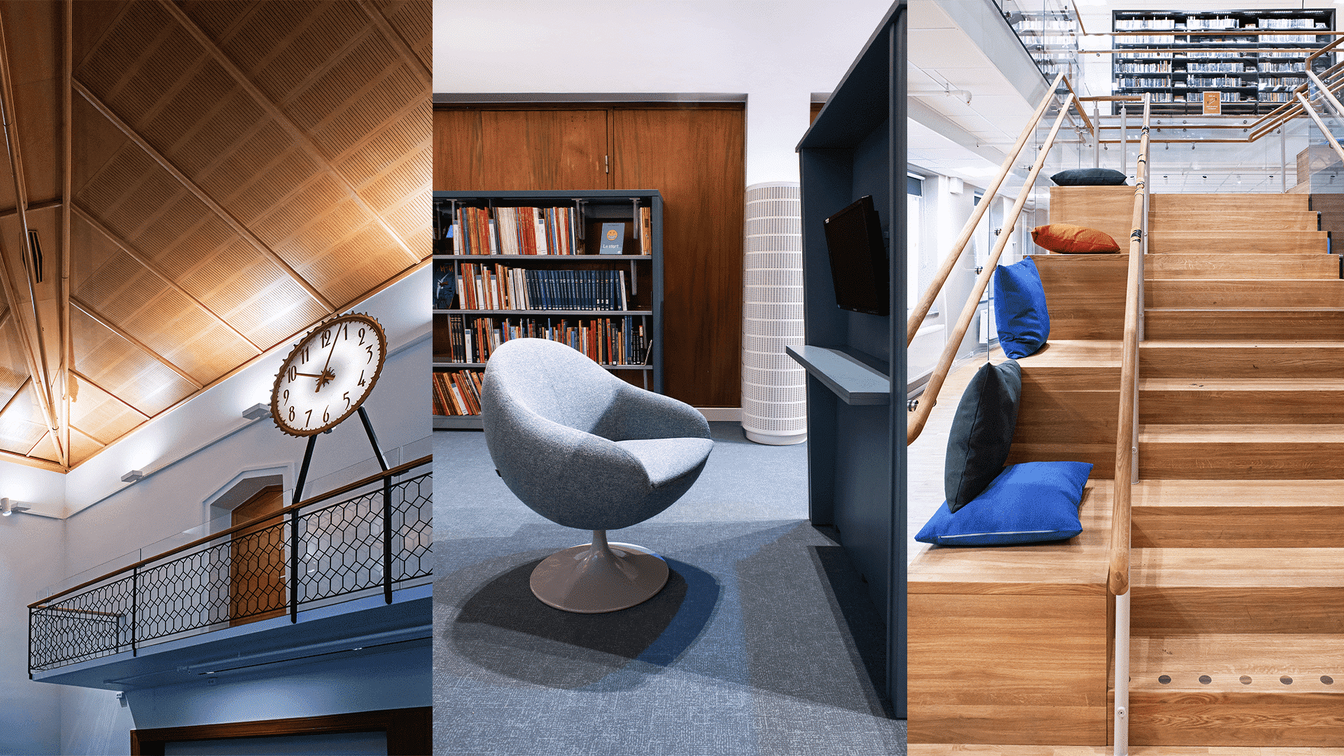 Interiör i biblioteket